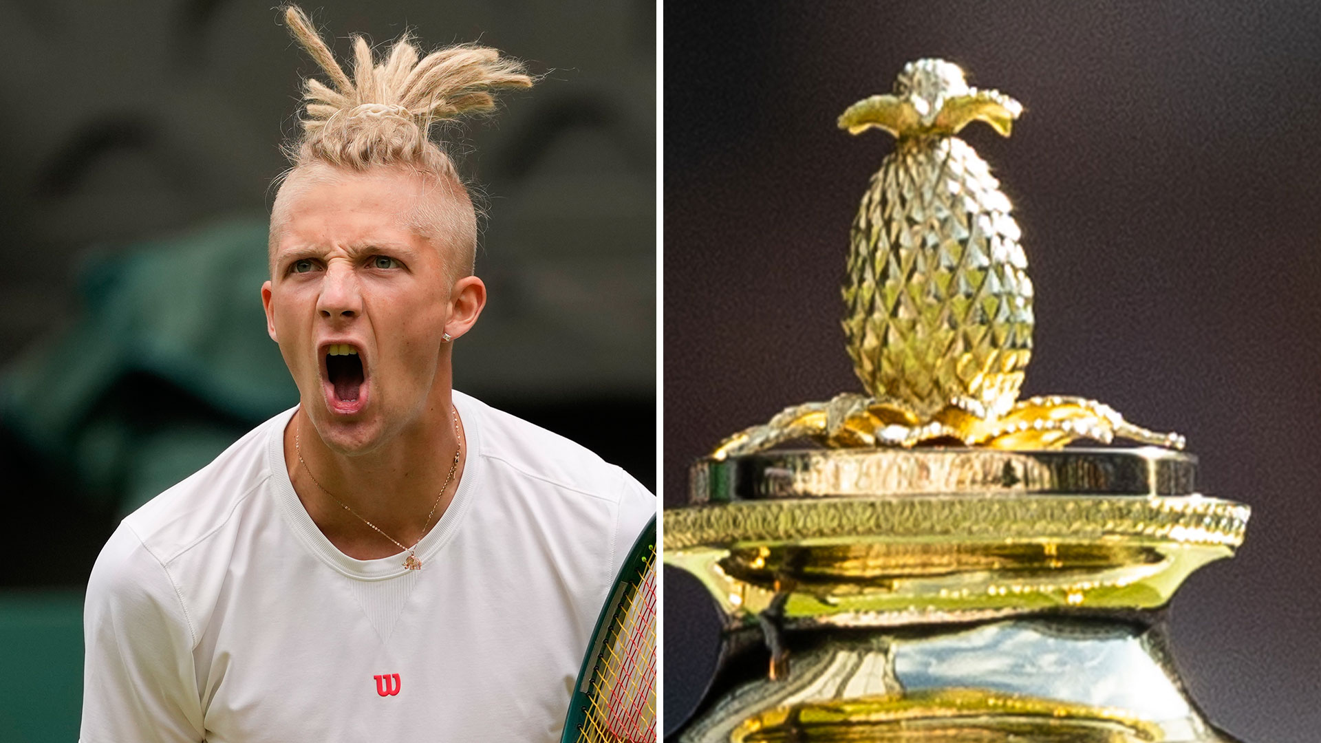 Mark Lajal's Grand Slam Debut: A Tribute to the Wimbledon Trophy?