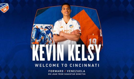 Venezuelan Striker Kevin Kelsi Secures Loan Move to FC Cincinnati from Shakhtar Donetsk